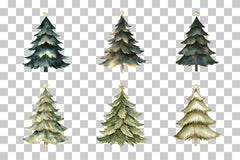 Green and Gold Abstract Christmas Tree Clipart Bundle - CraftNest - Digital Crafting and Art