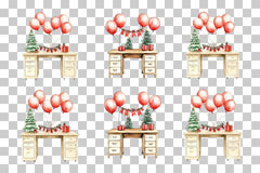 Holiday Desk Clipart Bundle - CraftNest - Digital Crafting and Art