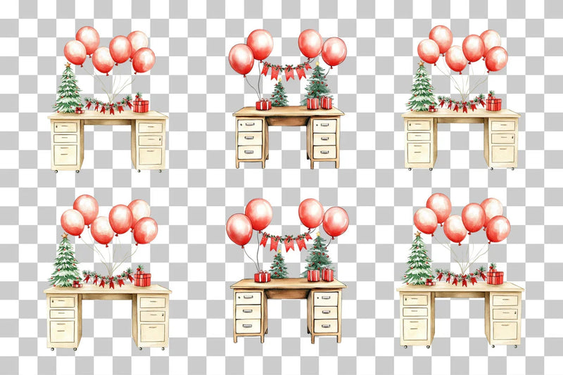 Holiday Desk Clipart Bundle - CraftNest - Digital Crafting and Art