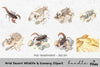 Arid Desert Wildlife Scenery Clipart Bundle