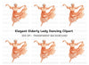 Elegant Senior Ballerina Clipart Bundle