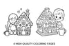 Gingerbread House Cozy Winter Coloring Books