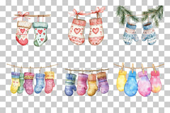 Winter Socks and Mittens Clipart Bundle - CraftNest - Digital Crafting and Art