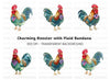 Rooster Bandana Clipart Bundle