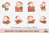 Cute Baby Santa Claus Clipart Bundle