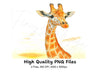 Giraffe Head Clipart Bundle