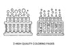 Christmas Test Tube Experiments Coloring Books