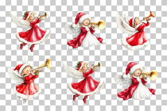 Holiday Angel Clipart Bundle - CraftNest - Digital Crafting and Art