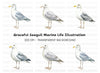 Vibrant Seagull Clipart Bundle