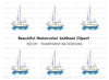 Sailboat Crafts Clipart Bundle