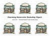 Cozy Illuminated Bookstore Clipart Bundle