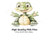 Charming Baby Turtle Clipart Bundle