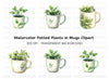 Potted Herb Mugs Clipart Bundle