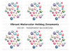 Christmas Ornaments Clipart Bundle