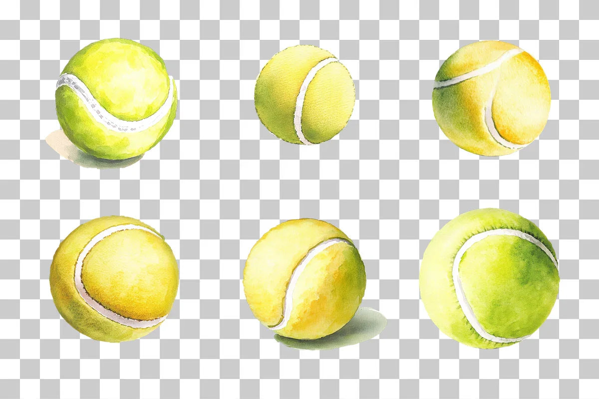 Tennis Ball Sports Illustration Clipart Bundle - CraftNest - Digital Crafting and Art
