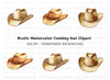 Cowboy Hat Clipart Bundle