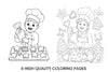 Baking Cookiesfor Kids Coloring Books