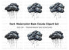 Storm Clouds Clipart Bundle