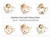 Cute Cherubs in Teacups Clipart Bundle