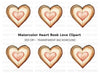 Heart Book Clipart Bundle