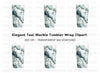 Elegant Teal Marble Tumbler Clipart Bundle
