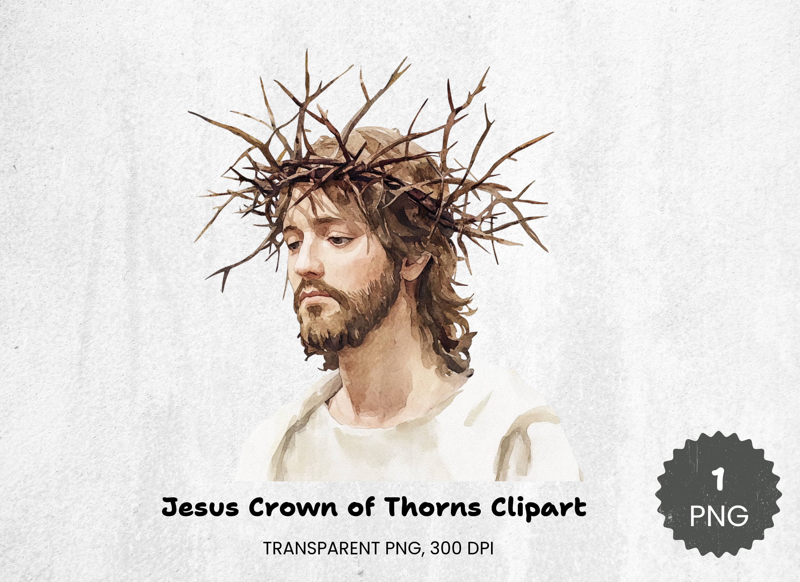 Jesus Crown of Thorns Clipart Bundle