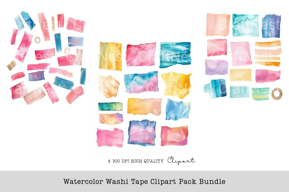 Washi Tape Clipart Bundle