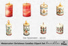 Christmas Candles Clipart Bundle