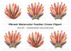 Vibrant Feather Headdresses Clipart Bundle