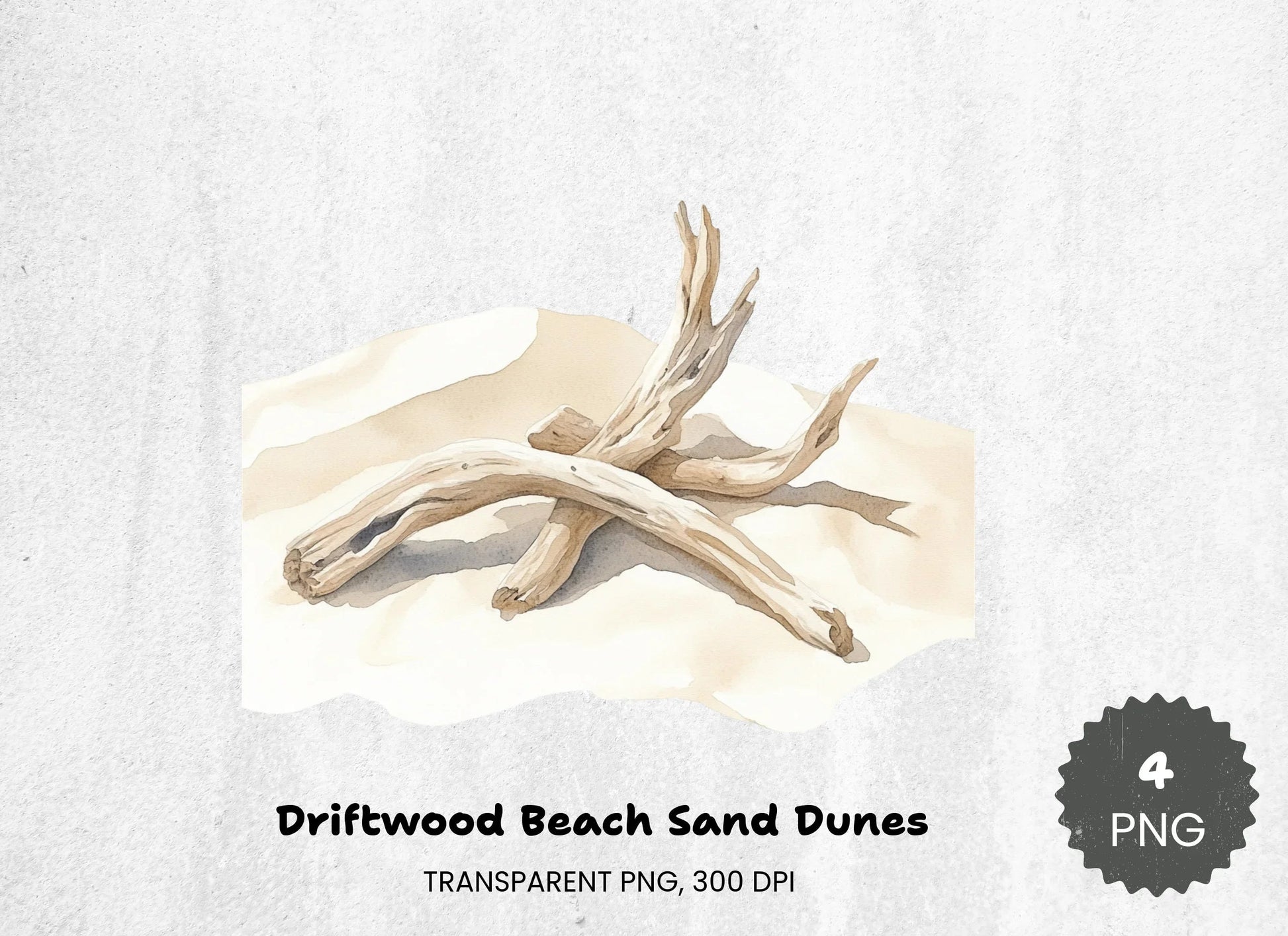 Driftwood Beach Sand Dunes Clipart Bundle - CraftNest - Digital Crafting and Art