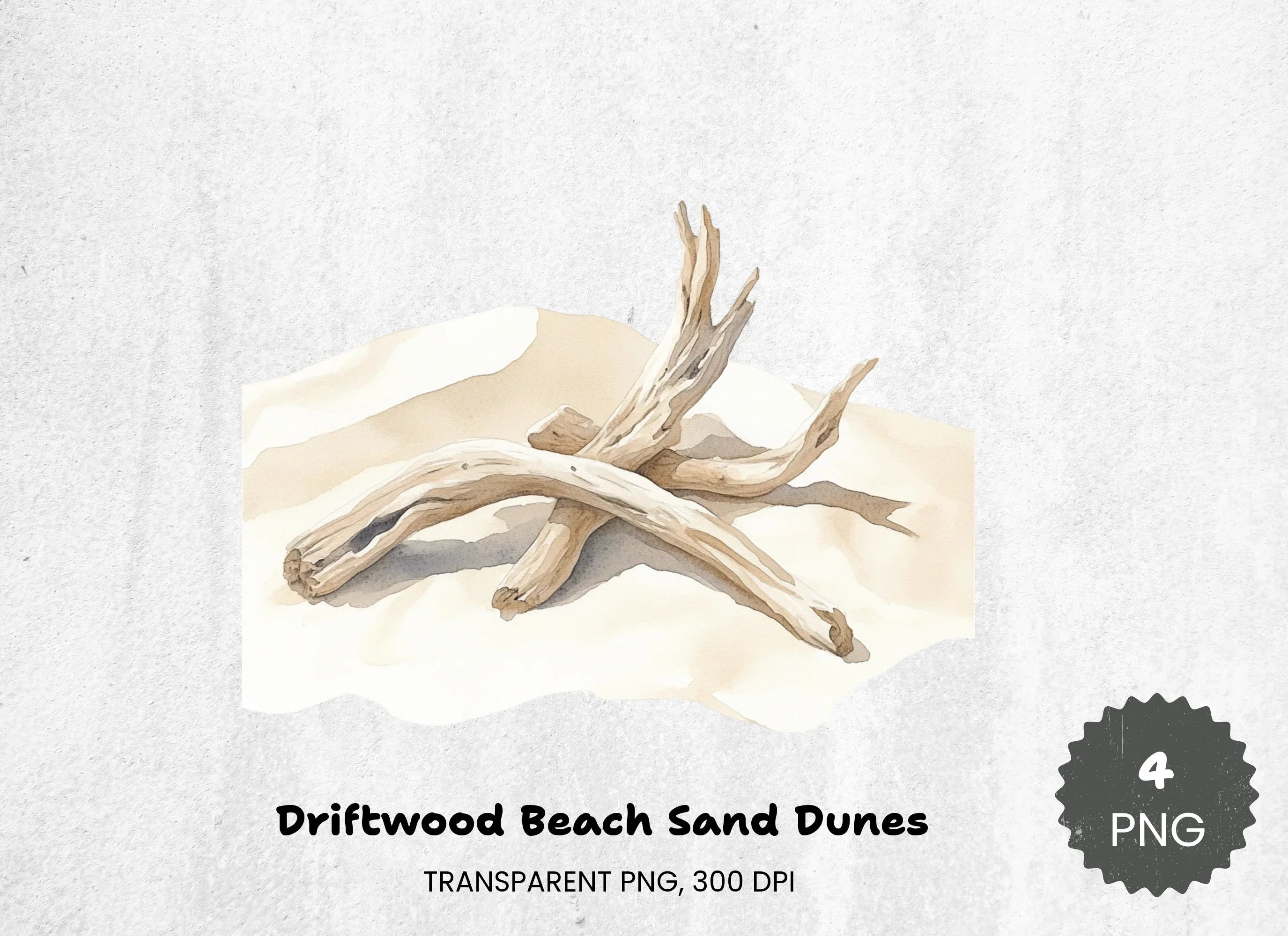 Driftwood Beach Sand Dunes Clipart Bundle - CraftNest - Digital Crafting and Art