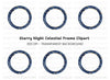 Celestial Constellation Frame Clipart Bundle