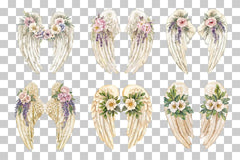Floral Angel Wings Clipart Bundle - CraftNest - Digital Crafting and Art