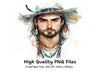 Bohemian Man Clipart Bundle