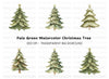 Green Christmas Tree Clipart Bundle