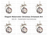 Sparkling Christmas Bauble Clipart Bundle