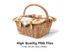 Picnic Baskets Clipart Bundle
