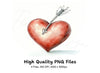 Hearts with Arrows Clipart Bundle