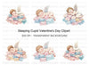 Sleeping Cherubs on Love Letter Piles Clipart Bundle