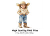 Little Cowboy Kids Clipart Bundle