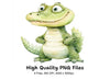 Cute Alligator Clipart Bundle