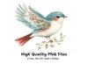 Floral Birds Clipart Bundle