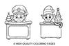 Christmas Elf Police Officer Coloring Books