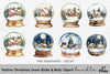 Festive Christmas Bells Clipart Bundle