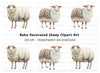 Decorative Sheep Clipart Bundle