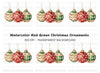 Christmas Ornaments Clipart Bundle