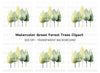 Forest Tree Clipart Bundle