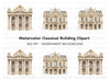 Baroque Neoclassical Building Clipart Bundle