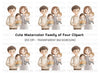 Cute Family Portrait Clipart Bundle