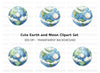 Earth and Moon Clipart Bundle